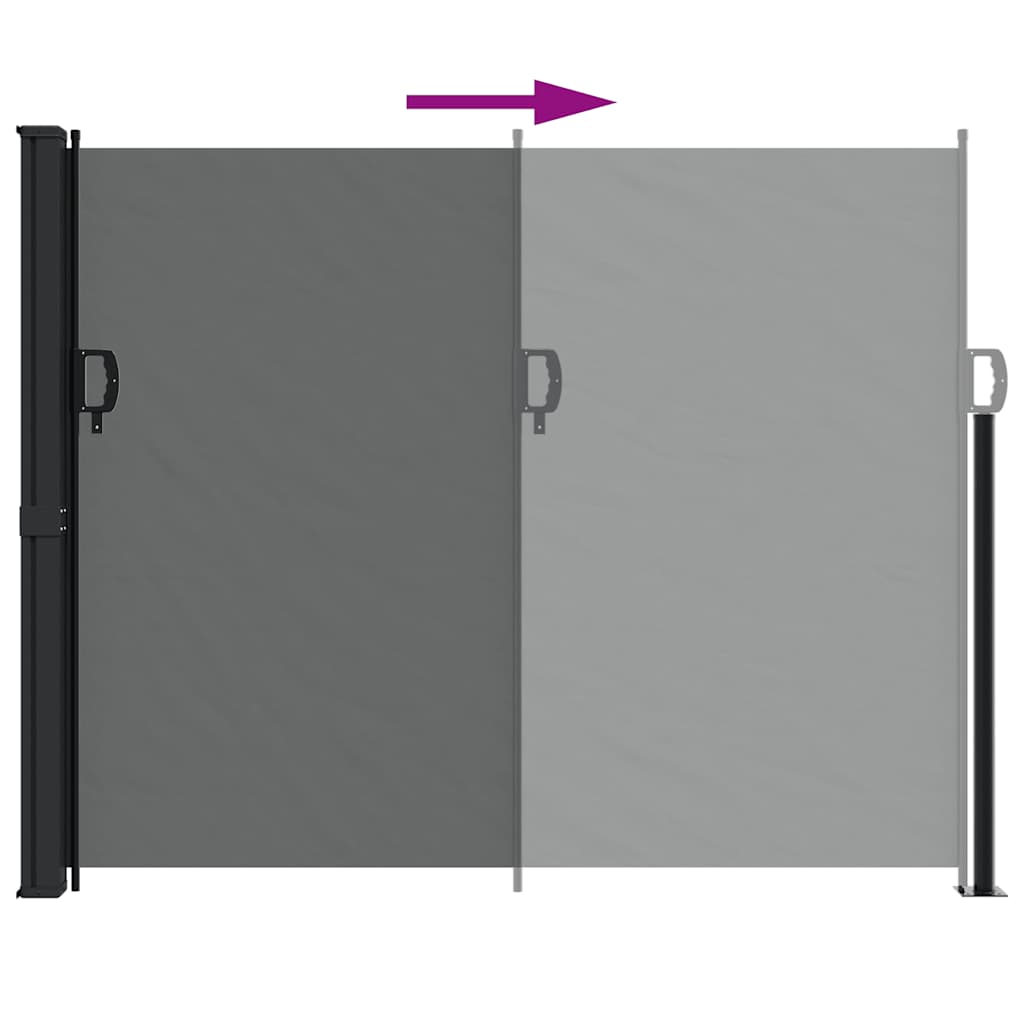Tenda da sole laterale retrattile antracite 160x300 cm