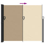 Tenda da Sole Laterale Retrattile Beige 180x300 cm