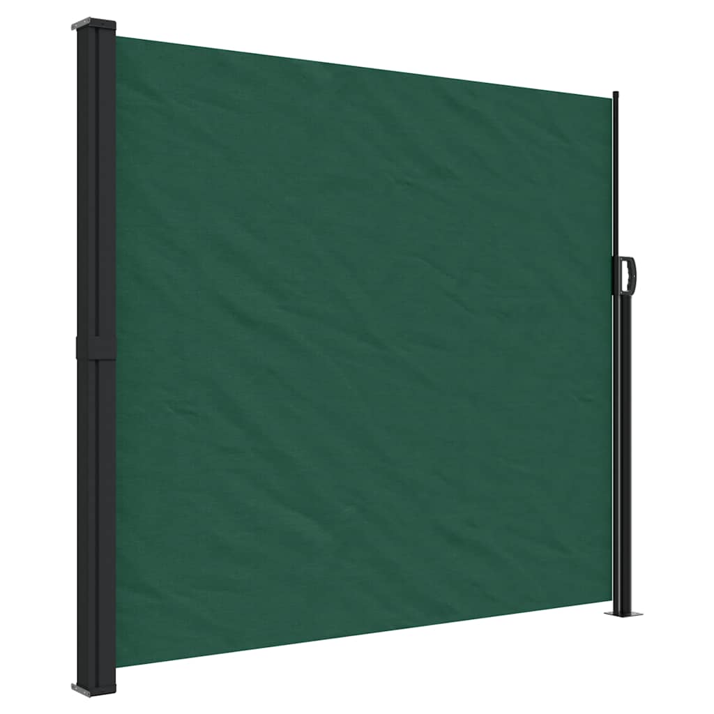 Tenda da Sole Laterale Retrattile Verde Scuro 180x300 cm