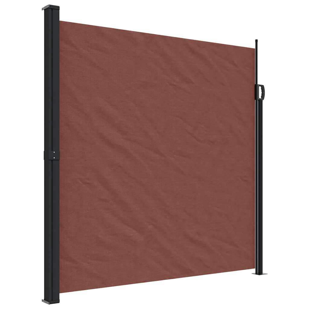Tenda da Sole Laterale Retrattile Marrone 200x300 cm