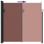 Tenda da Sole Laterale Retrattile Marrone 200x300 cm