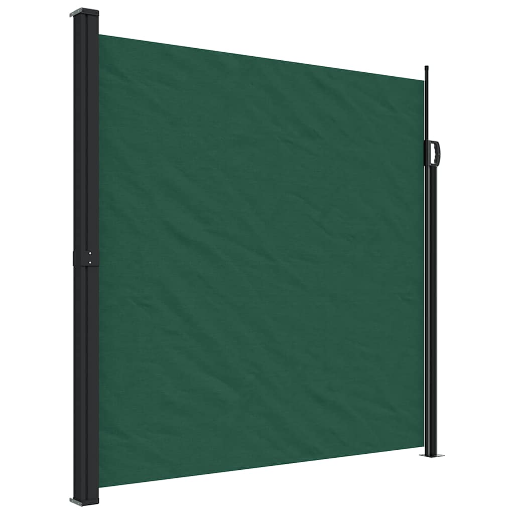 Tenda da Sole Laterale Retrattile Verde Scuro 200x300 cm