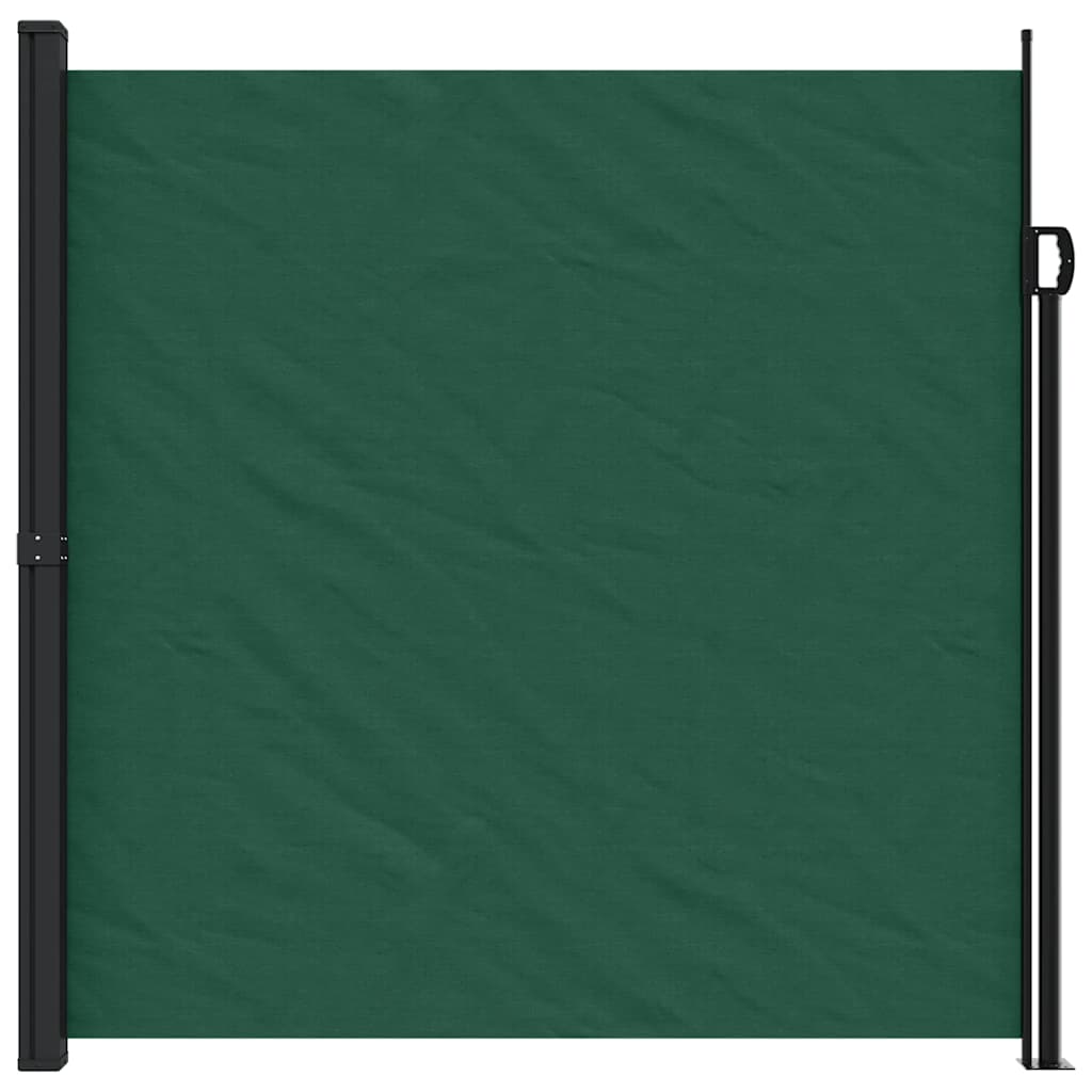 Tenda da Sole Laterale Retrattile Verde Scuro 200x300 cm