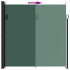 Tenda da Sole Laterale Retrattile Verde Scuro 200x300 cm