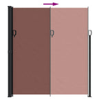 Tenda da Sole Laterale Retrattile Marrone 220x300 cm