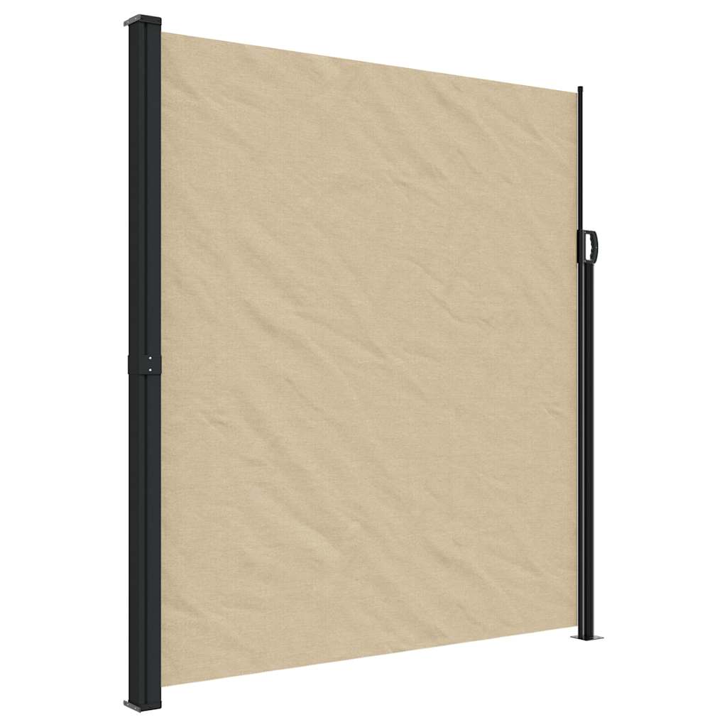 Tenda da Sole Laterale Retrattile Beige 220x300 cm