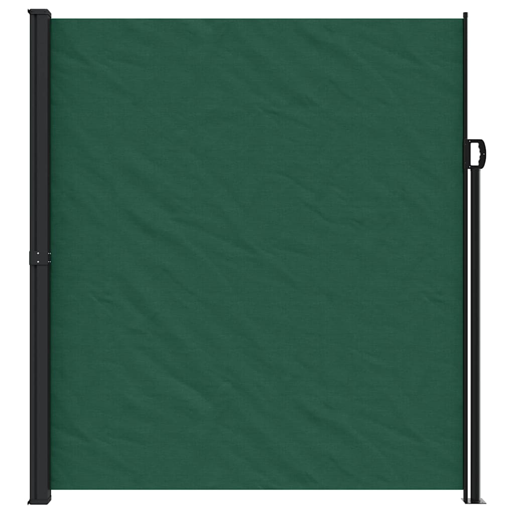 Tenda da Sole Laterale Retrattile Verde Scuro 220x300 cm