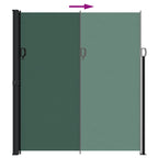 Tenda da Sole Laterale Retrattile Verde Scuro 220x300 cm
