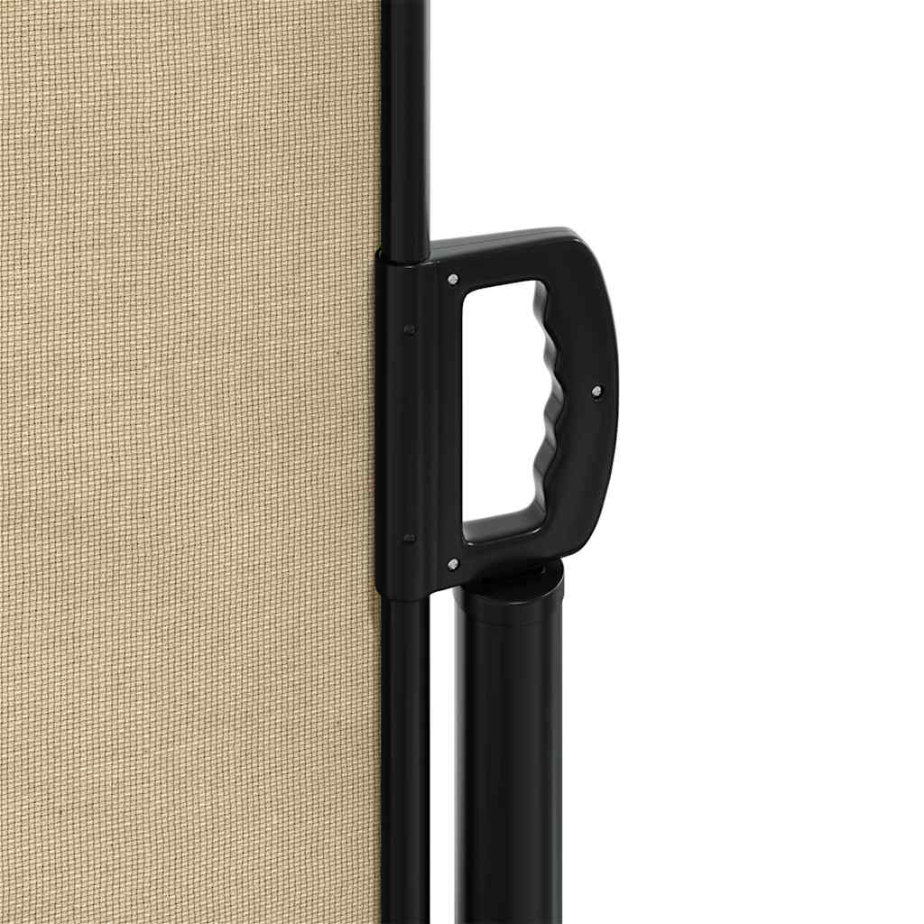 Tenda da Sole Laterale Retrattile Beige 100x500 cm