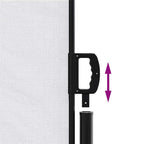Tenda da Sole Laterale Retrattile Bianco 100x500 cm
