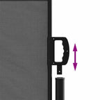 Tenda da sole laterale retrattile antracite 100x500 cm