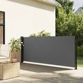 Tenda da sole laterale retrattile antracite 100x500 cm