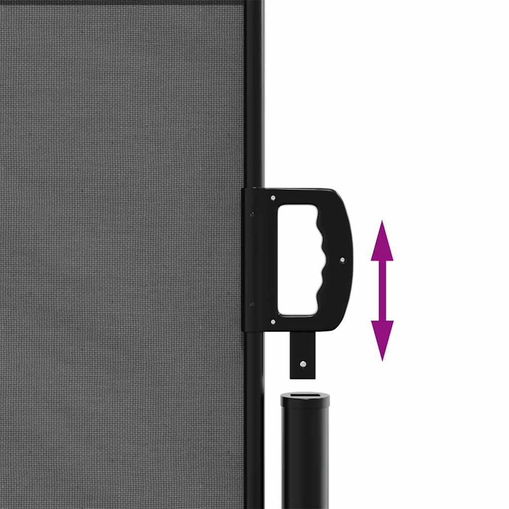 Tenda da sole laterale retrattile antracite 120x500 cm