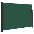 Tenda da Sole Laterale Retrattile Verde Scuro 140x500 cm