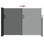 Tenda da sole laterale retrattile antracite 140x500 cm