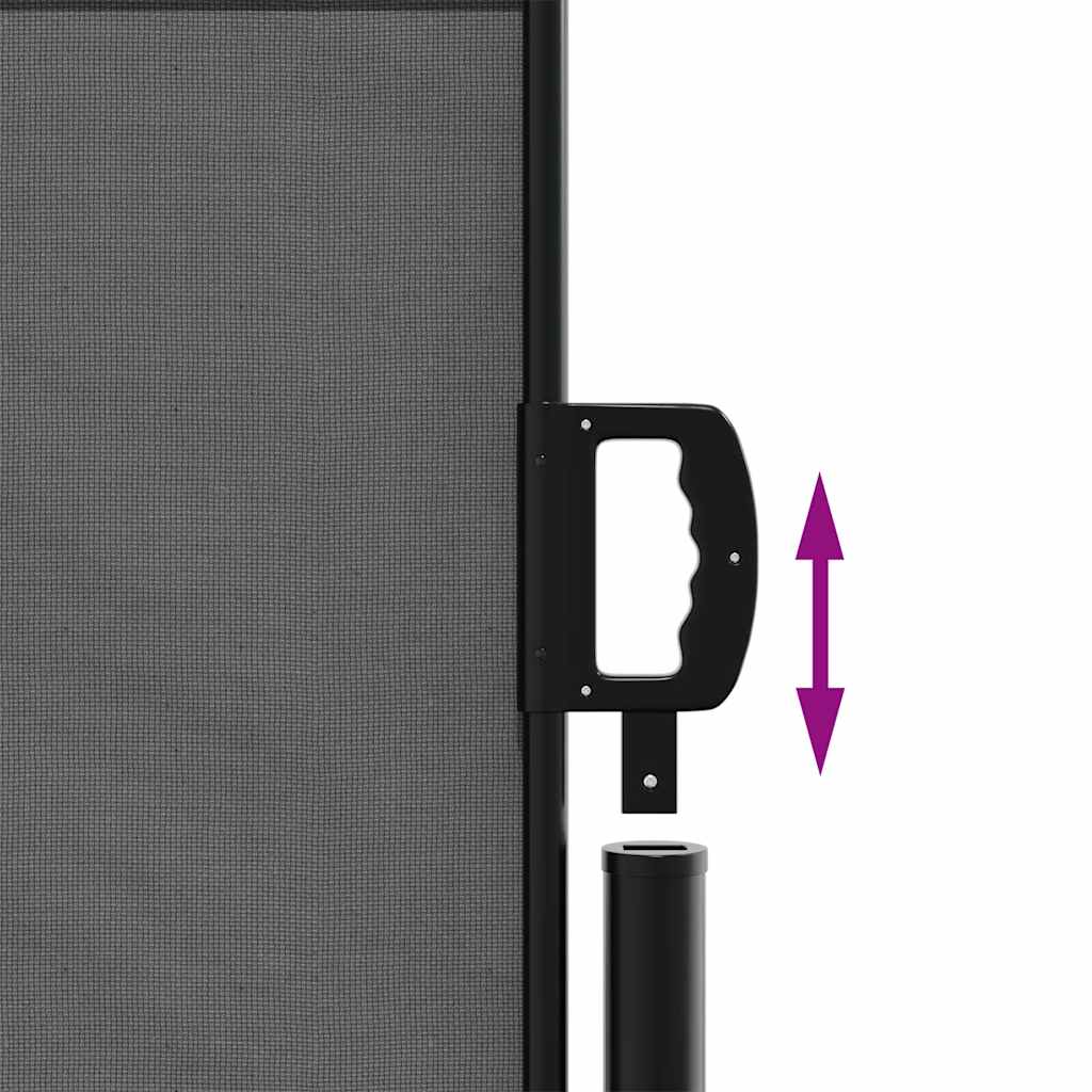 Tenda da sole laterale retrattile antracite 140x500 cm