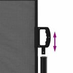 Tenda da sole laterale retrattile antracite 140x500 cm