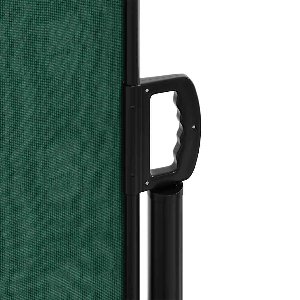 Tenda da Sole Laterale Retrattile Verde Scuro 160x500 cm