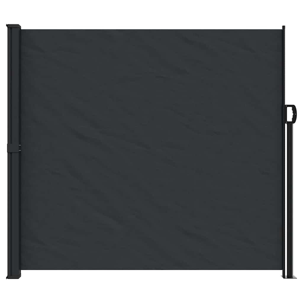 Tenda da Sole Laterale Retrattile Nera 180x500 cm