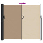 Tenda da Sole Laterale Retrattile Tortora 180x500 cm