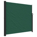 Tenda da Sole Laterale Retrattile Verde Scuro 180x500 cm