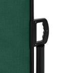 Tenda da Sole Laterale Retrattile Verde Scuro 180x500 cm