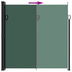 Tenda da Sole Laterale Retrattile Verde Scuro 200x500 cm