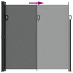 Tenda da Sole Laterale Retrattile Antracite 200x500 cm