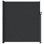 Tenda da Sole Laterale Retrattile Nera 220x500 cm