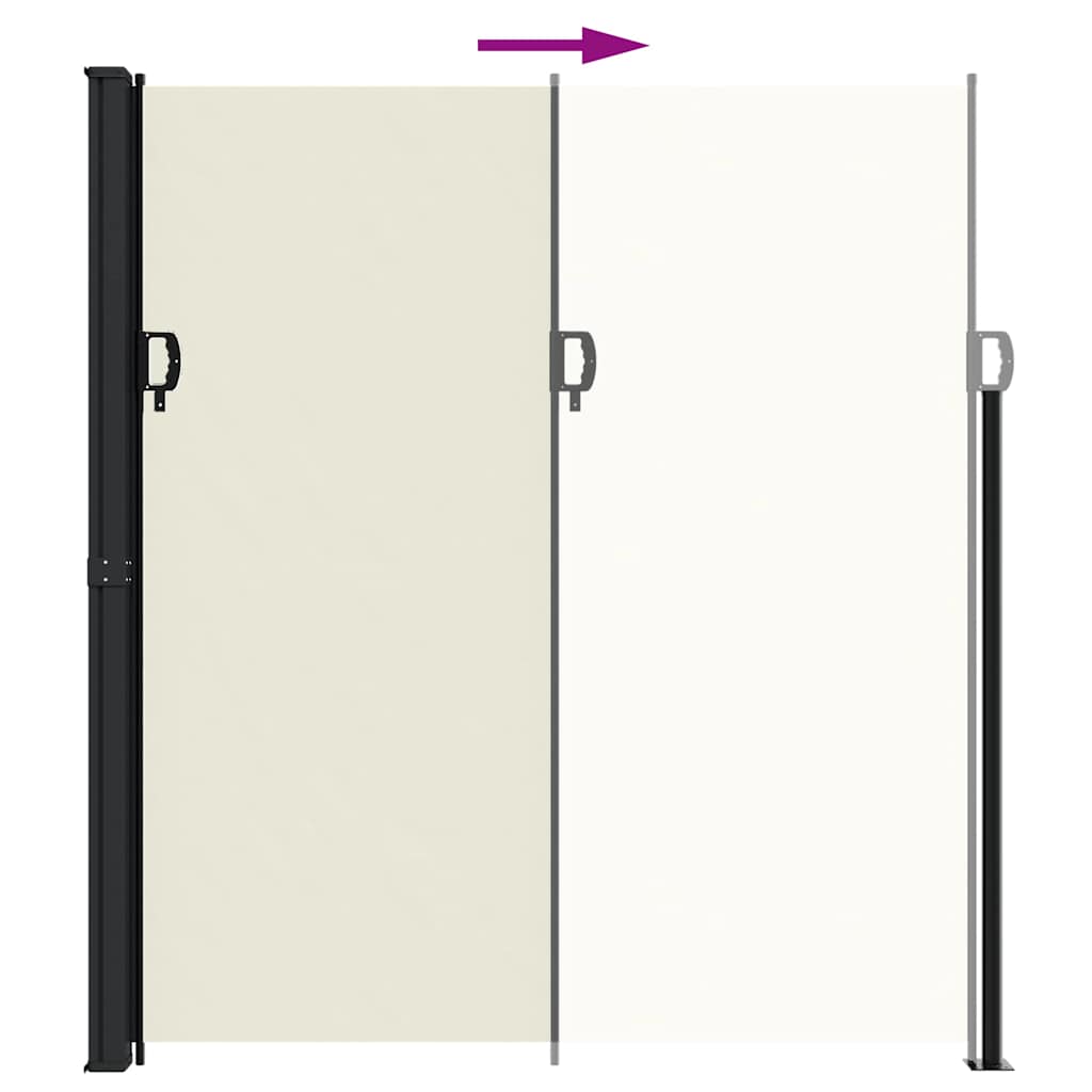 Tenda da Sole Laterale Retrattile Crema 220x500 cm