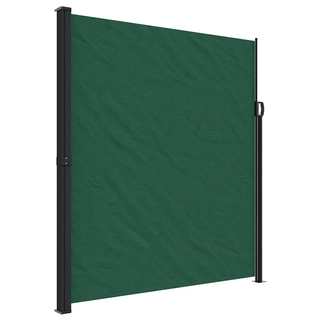 Tenda da Sole Laterale Retrattile Verde Scuro 220x500 cm