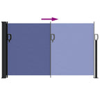 Tenda da Sole Laterale Retrattile Blu 120x600 cm