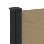 Tenda da Sole Laterale Retrattile Tortora 120x600 cm