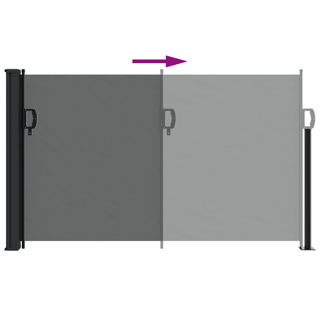 Tenda da sole laterale retrattile antracite 120x600 cm