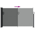 Tenda da sole laterale retrattile antracite 120x600 cm