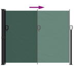Tenda da Sole Laterale Retrattile Verde Scuro 160x600 cm