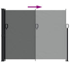 Tenda da Sole Laterale Retrattile Antracite 160x600 cm