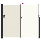 Tenda da Sole Laterale Retrattile Crema 180x600 cm