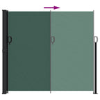 Tenda da Sole Laterale Retrattile Verde Scuro 180x600 cm