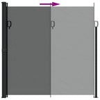 Tenda da Sole Laterale Retrattile Antracite 200x600 cm
