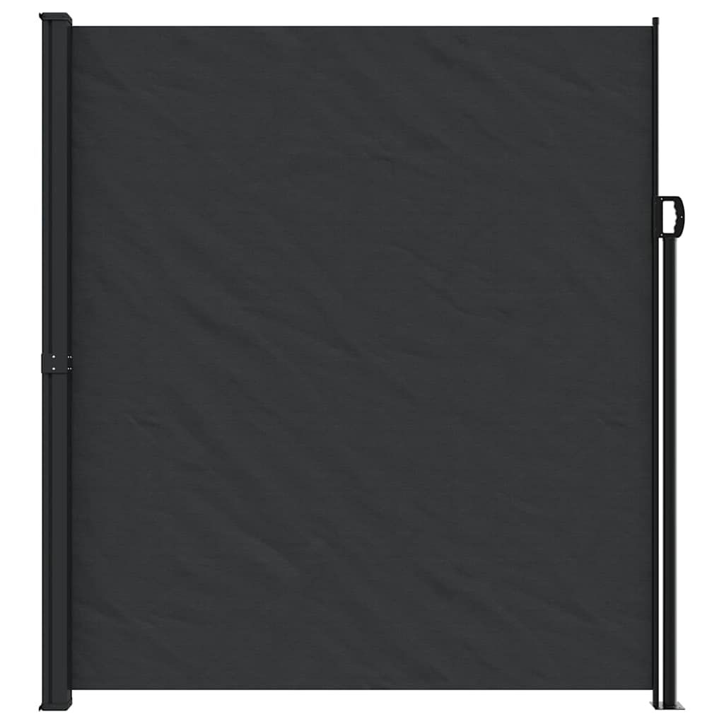 Tenda da Sole Laterale Retrattile Nera 220x600 cm