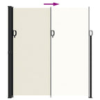 Tenda da Sole Laterale Retrattile Crema 220x600 cm