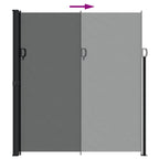 Tenda da Sole Laterale Retrattile Antracite 220x600 cm