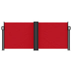 Tenda da Sole Laterale Retrattile Rossa 100x600 cm