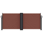 Tenda da Sole Laterale Retrattile Marrone 100x600 cm