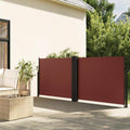 Tenda da Sole Laterale Retrattile Marrone 100x600 cm