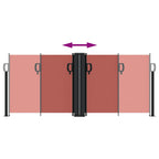 Tenda da Sole Laterale Retrattile Terracotta 100x600 cm