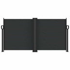 Tenda da Sole Laterale Retrattile Nera 120x600 cm