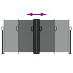 Tenda da Sole Laterale Retrattile Antracite 120x600 cm