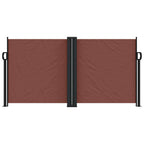 Tenda da Sole Laterale Retrattile Marrone 120x600 cm